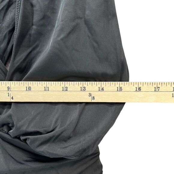 Chelsea28 Swimsuit Womens Large Black One Piece Convertible 4 Way Halter Plunge - Picture 8 of 16